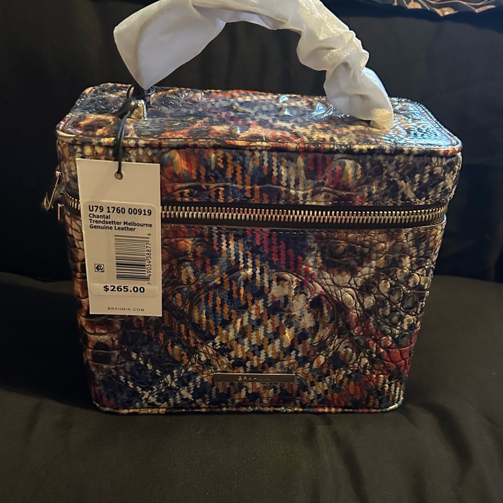 Brahmin Colorful Leather Cosmetic Case